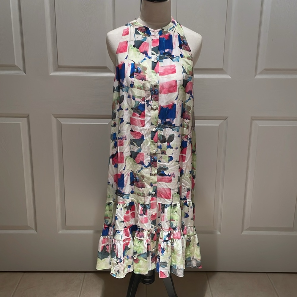 Joie Hayden Moni Silk Sleeveless Printed Dress
